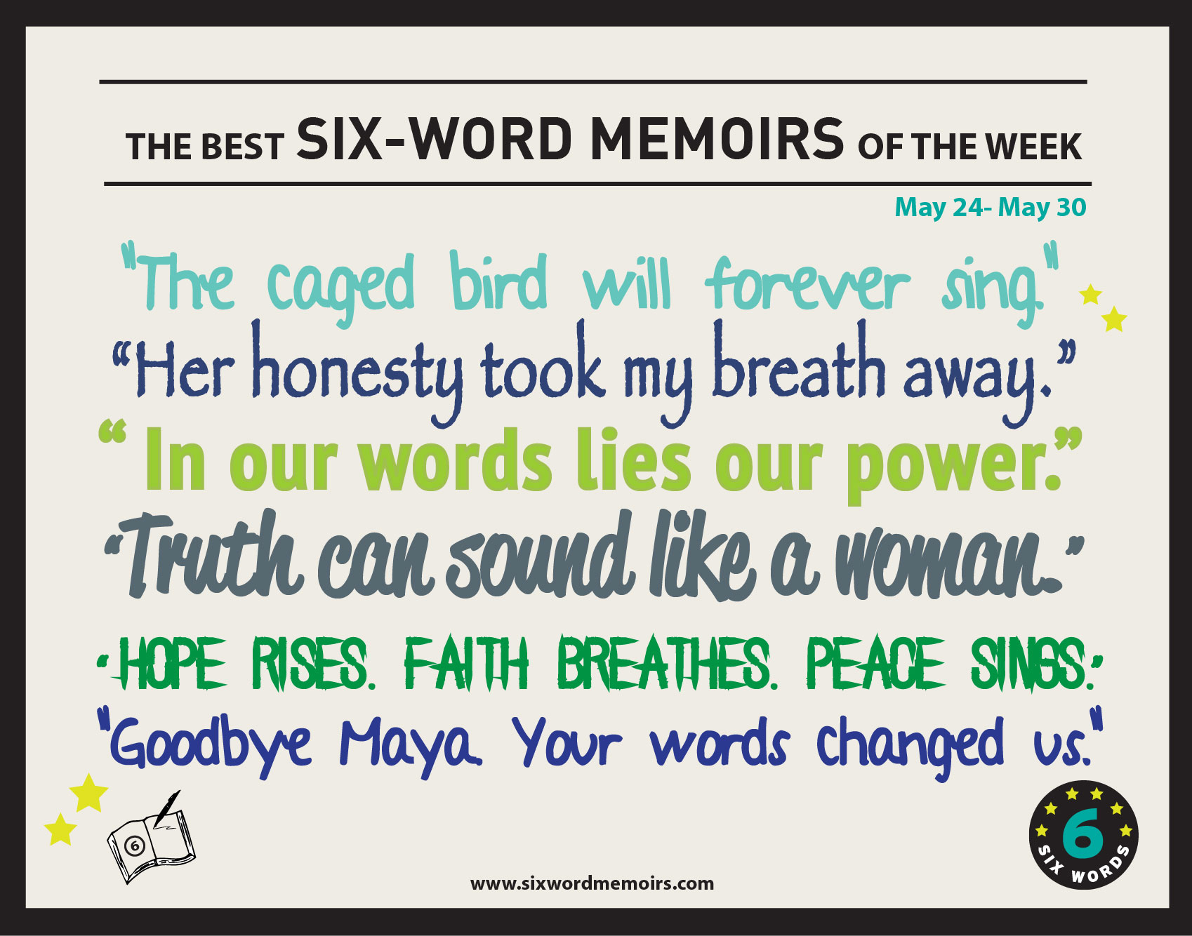 Six Word Wonder: Stories, poems, memoirs and jokes to entertain and amuse  in only six words: 1
