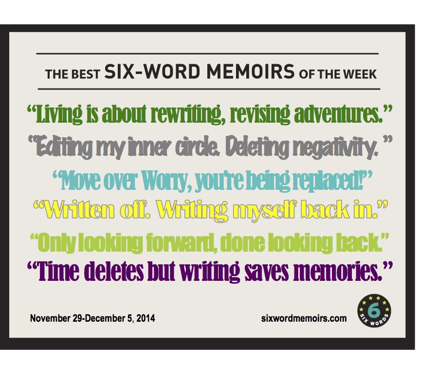 "Written Off. Writing Myself Back In."—Best Six-Word ...